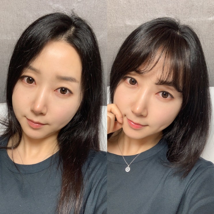 가발나라 소프트 풀뱅 인모 여자앞머리가발 후기 자연스러워 : 네이버 블로그