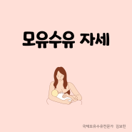 올바른 모유수유 자세 : 여러 가지 수유자세