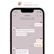 [아이폰 카톡테마] 잔망 루피 핑크/블루 (iOS, ZANMANG LOOPY Ktheme)