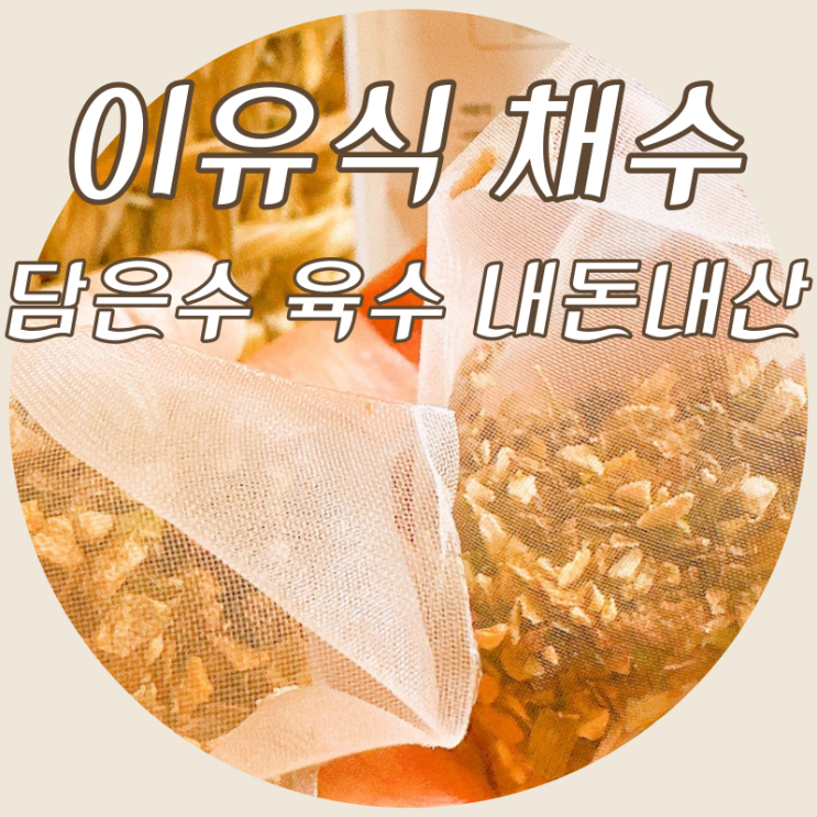 이유식 채수 담은수 육수 내돈내산 w. 보관 : 네이버 블로그