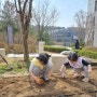 아파트 텃밭 가꾸기 자매와 함께 맛난 새참