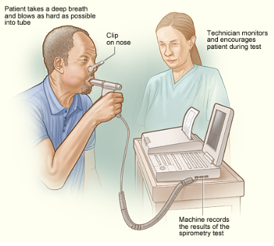 Pulmonary function test (폐기능 검사) - Spirometry (폐활량 검사) : 네이버 블로그