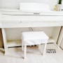 원목 수납식 디지털 피아노의자 & 커버 화이트로 구입후기 (사이트 공유)