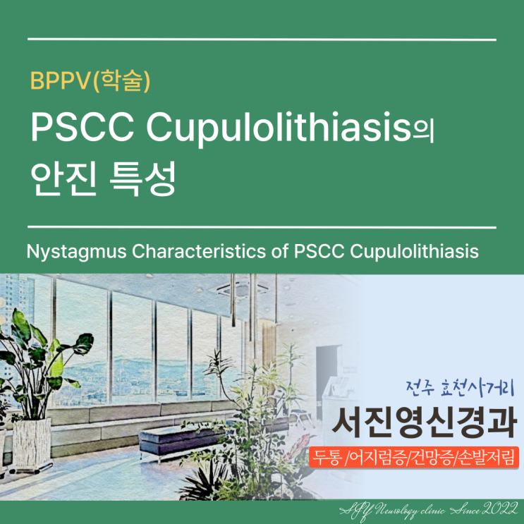 [BPPV] PSCC Cupulolithiasis의 안진 특성 : 네이버 블로그