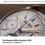 필립스 제네바 시계 경매 The Geneva Watch Auction: XVII