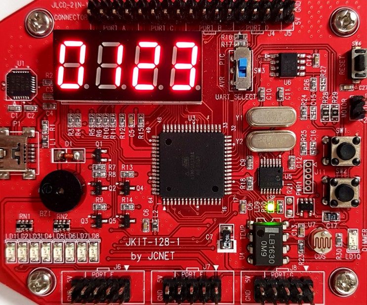 [ATmega128] FND 개별 출력하기 : 네이버 블로그