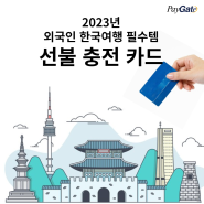 요즘 외국인 한국여행 필수템이 이거라는데? 선불 충전 카드