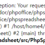 한셀로 저장한 파일은 PhpSpreadsheet에서 인식을 못하네요.