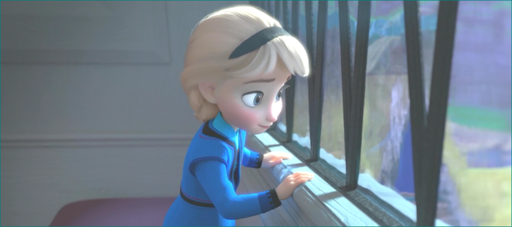 겨울 왕국 1 (FROZEN) 번역 - 영화 대본으로 영어 공부하기 (지시문 포함) - 14 - Elsa sits at the ...