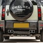 LAND ROVER DEFENDER EXPOSED CARBON REAR BUMPER SPATS