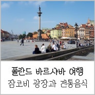 동유럽 폴란드 바르샤바 여행 잠코비 광장과 지그문트 3세 바사 기둥 그리고 전통음식 맛집 Podwale 25 Kompania Piwna 후기