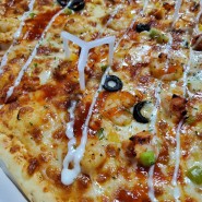 문정동 피자 맛집 반올림피자 메뉴 추천 핫치킨&쉬림프 피자 #내돈내산