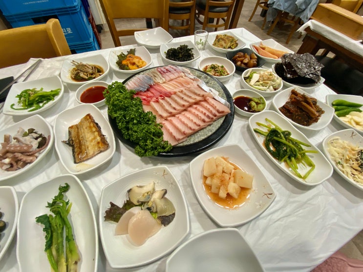 [전남/여수시] '장안선어마을'의 선어모듬회 小짜(삼치, 노랑가오리 등) : 네이버 블로그