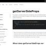 getServerSideProps - Next.js (Data fetching)