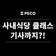 사내식당 클래스, 기사까지? (페코&페코텍)