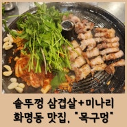 [화명동 맛집] 솥뚜껑에 구운 삼겹살과 미나리 조합이 환상, 화명동 목구멍