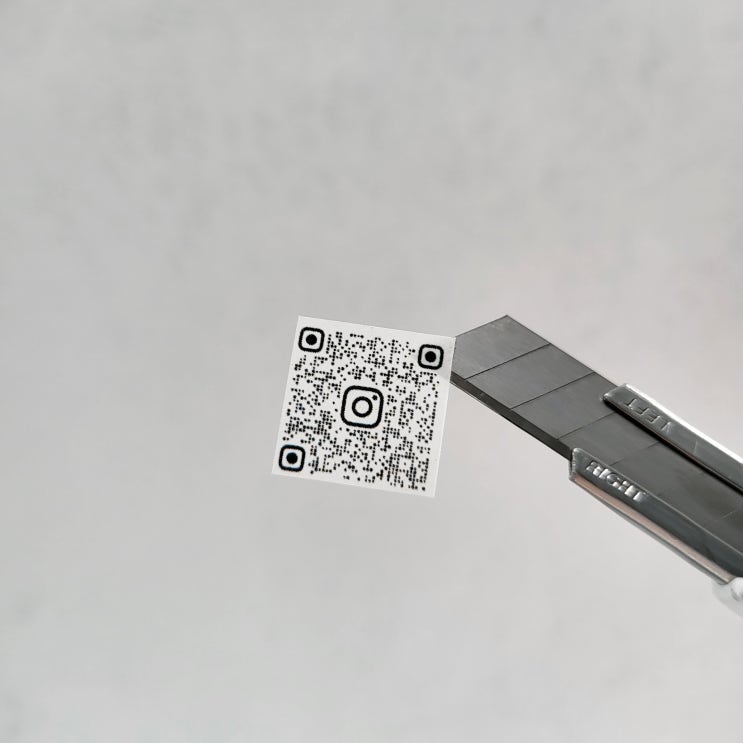 소형스티커제작 작업일지(상품택)상호명 변경 수정 큐알(QR)코드 스티커 : 네이버 블로그