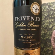 트리벤토 골든 리저브 말벡 TRIVENTO MALBEC 2019 아르헨티나 와인