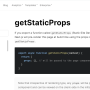 getStaticProps - Next.js (Data fetching)