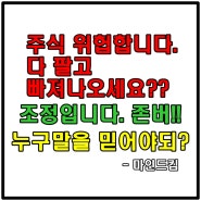 주식시장 좋다 나쁘다 누구말이 맞는거야? "난 본전오면 다 팔고 주식 안하려고 한다." - 우리 엄마가 말합니다.(부제 : 유튜버가 하는 말 믿어도 되?)