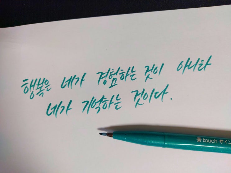 행복은 네가 경험하는 것이 아니라 네가 기억하는 것이다. : 네이버 블로그