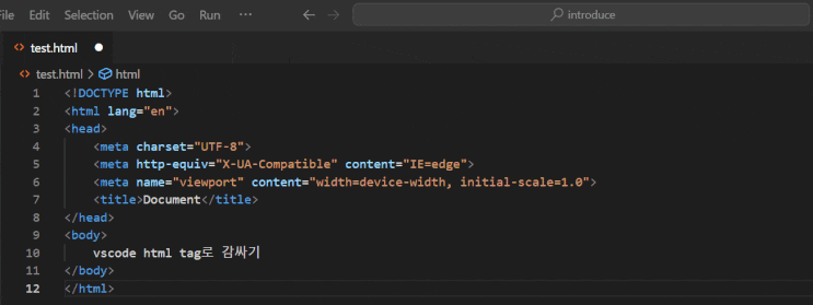 vscode html tag로 감싸기 단축키 설정 : 네이버 블로그