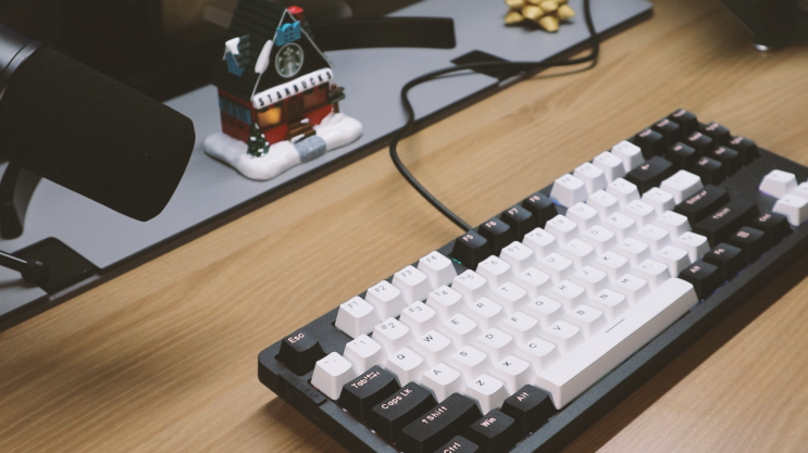 가스켓 기계식 키보드 입문, 다얼유 A87 PRO 키보드 언박싱 및 타건감 후기 (DAREU A87 gasket keyboard ...