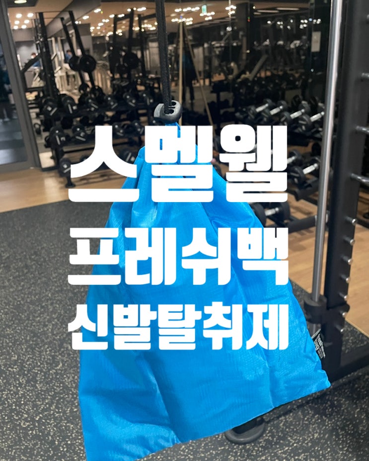 헬스장 신발가방 신발탈취제 스멜웰 스멜웰프레쉬백 : 네이버 블로그