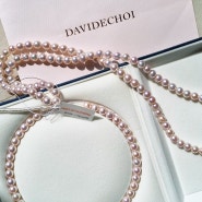 ★SOLD OUT★9.5mm 아코야진주목걸이(핑크)