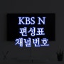 kbs drama, joy, n sports, story, kids, life 편성표 채널번호 확인하기