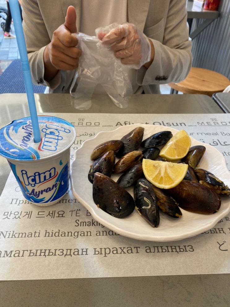 튀르키예 이스탄불 탁심 이스티클랄 거리 맛집 미디예돌마 홍합밥 Merdo Midye&KOKOREC / Kumpir 쿰피르 ...