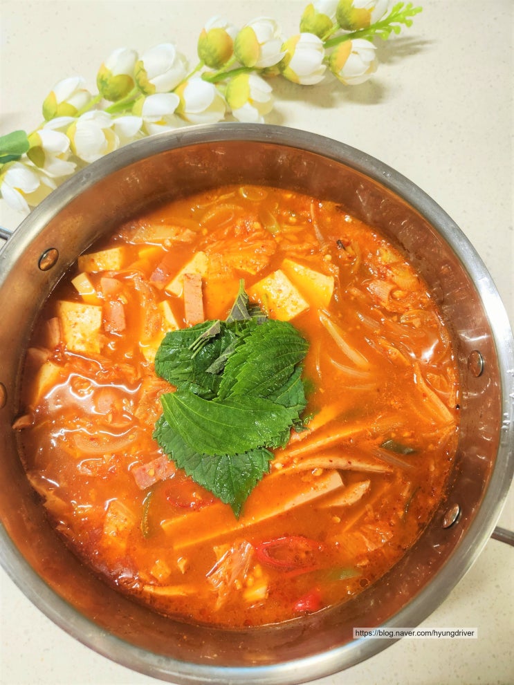 백종원 햄폭탄 부대찌개 양념장만드는법 얼큰한 국 찌개종류 따뜻한 국물요리 : 네이버 블로그
