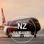 NZ, 카톡채널 추가하면 600만원 상당 선물 증정 이벤트!!!