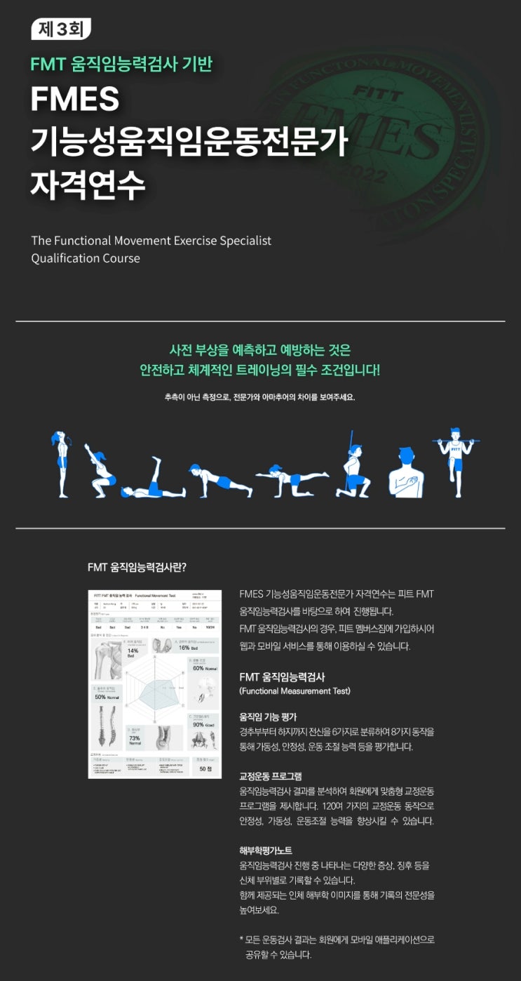 FITT FMES 기능성움직임운동전문가 자격연수 : 네이버 블로그