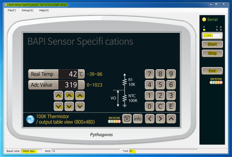 C#, BAPI Sensor Specifi cations,100K Thermistor 작화... 성미시리얼 : 네이버 블로그