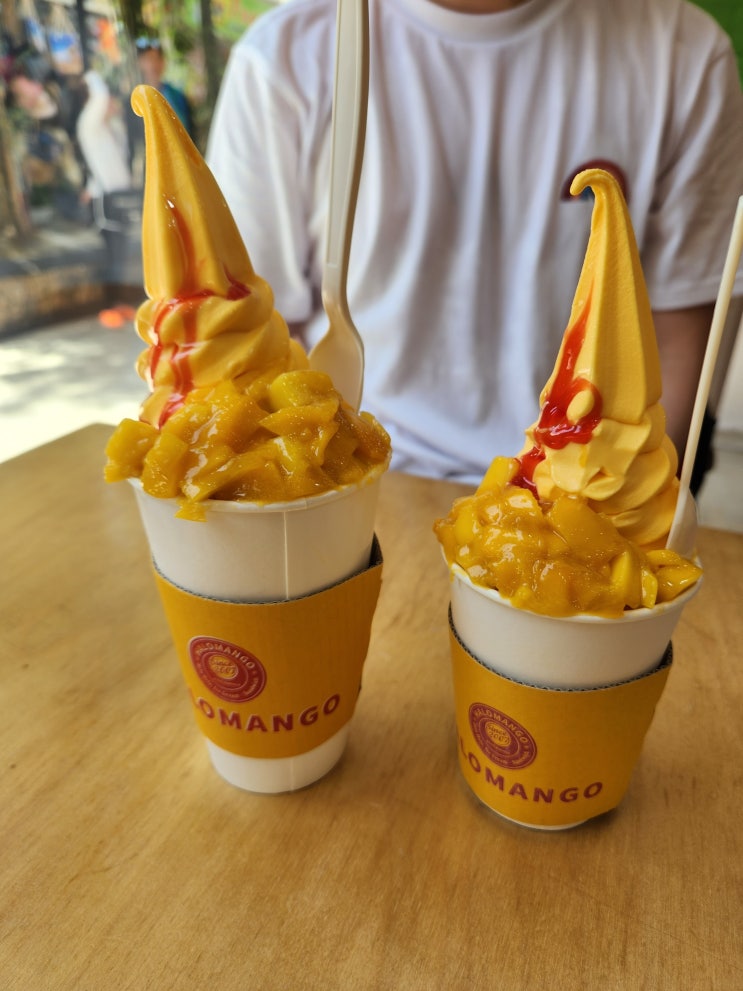 보라카이 여행 | 디몰 맛집 할로망고 망고홀릭 줄 서서 먹을만하네🥭 : 네이버 블로그