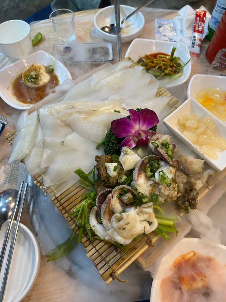 [부산 연산동 | 머구리수산] 갑오징어 해물라면 계란찜 추가 저녁에 술한잔 하기 좋은 곳 : 네이버 블로그