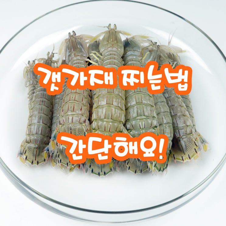 갯가재 찌는법 갯가재 손질 및 보관 : 네이버 블로그