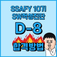 SSAFY 10기 SW적성진단 테스트 D-8 합격하려면?