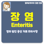 장염 Enteritis 급성 만성 전염 감염 병원 설사 빨리 낫는법 먹어도 되는 좋은 음식 원인 증상 치료 주의사항 일상생활