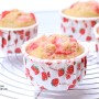 노오븐 디저트 딸기 찜케이크 만들기 딸기 컵케이크