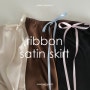 (5/11 pm05:00 오픈) Ribbon Satin Skirt / MABLING MADE (리본새틴스커트/마블링메이드)