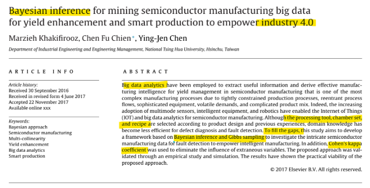 [논문리뷰-51] Bayesian inference for mining semiconductor manufacturing big ...