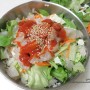 남은 생선회로 회덮밥 만들기 휴일 브런치로 비빔밥을!