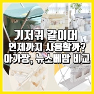 육아꿀템 기저귀 갈이대 활용과 시기(뉴소베맘, 아가짱 비교)