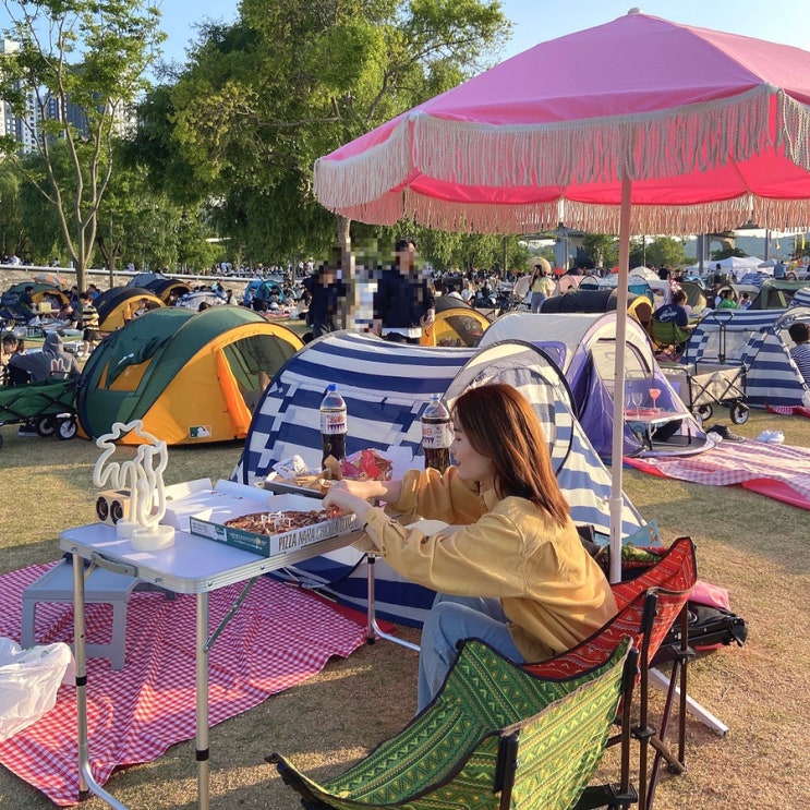 반포 한강공원 힐링텐트 반포점 텐트,돗자리 대여 피크닉+무지개 분수 시간 : 네이버 블로그