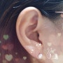 [Solnsol] 14K 골드 데일리 큐빅 귀걸이 솔앤솔 주얼리 결혼식귀걸이추천