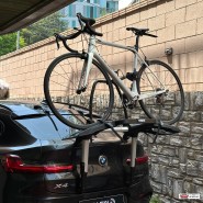 BMW X4 트렁크캐리어 툴레 993 아웃웨이 플랫폼 자전거캐리어