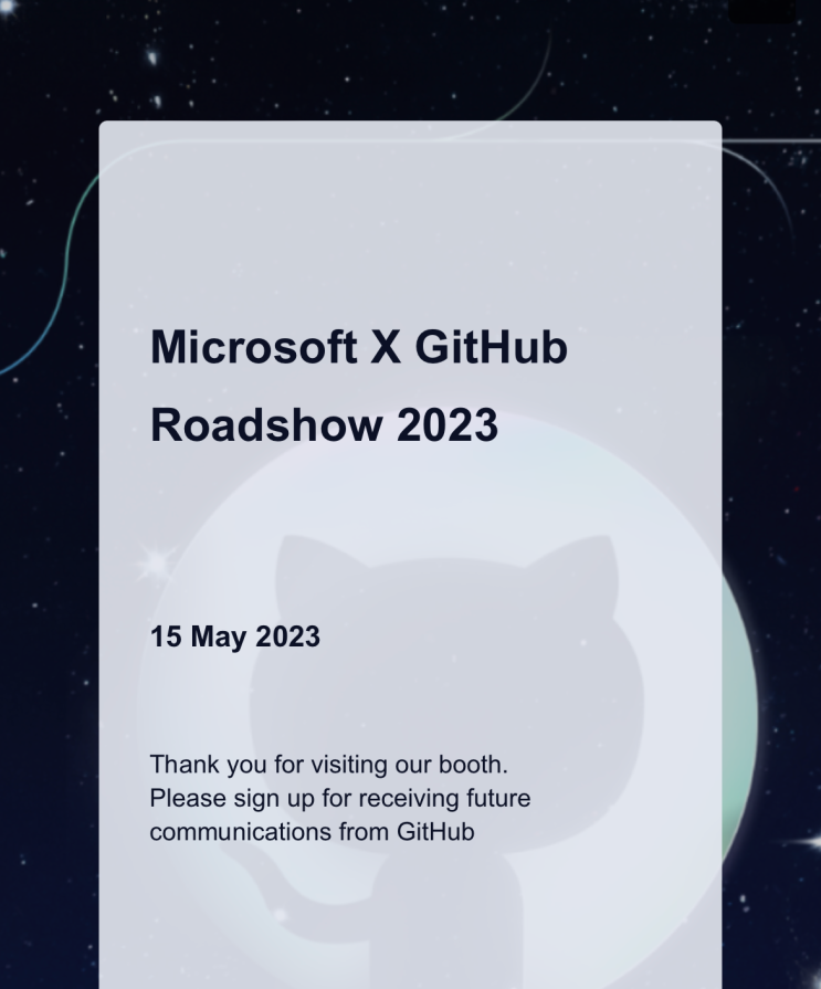 Microsoft X GitHub Roadshow 2023 : 네이버 블로그