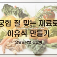 초기 중기 후기 이유식 식단표를 위한 이유식 재료 궁합 알아보기